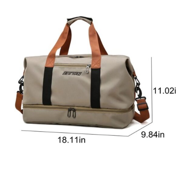 NEW!  Duffle Bag Travel Handbag Gym Bag Weekender Carry On Overnight Bags - Picture 9 of 14